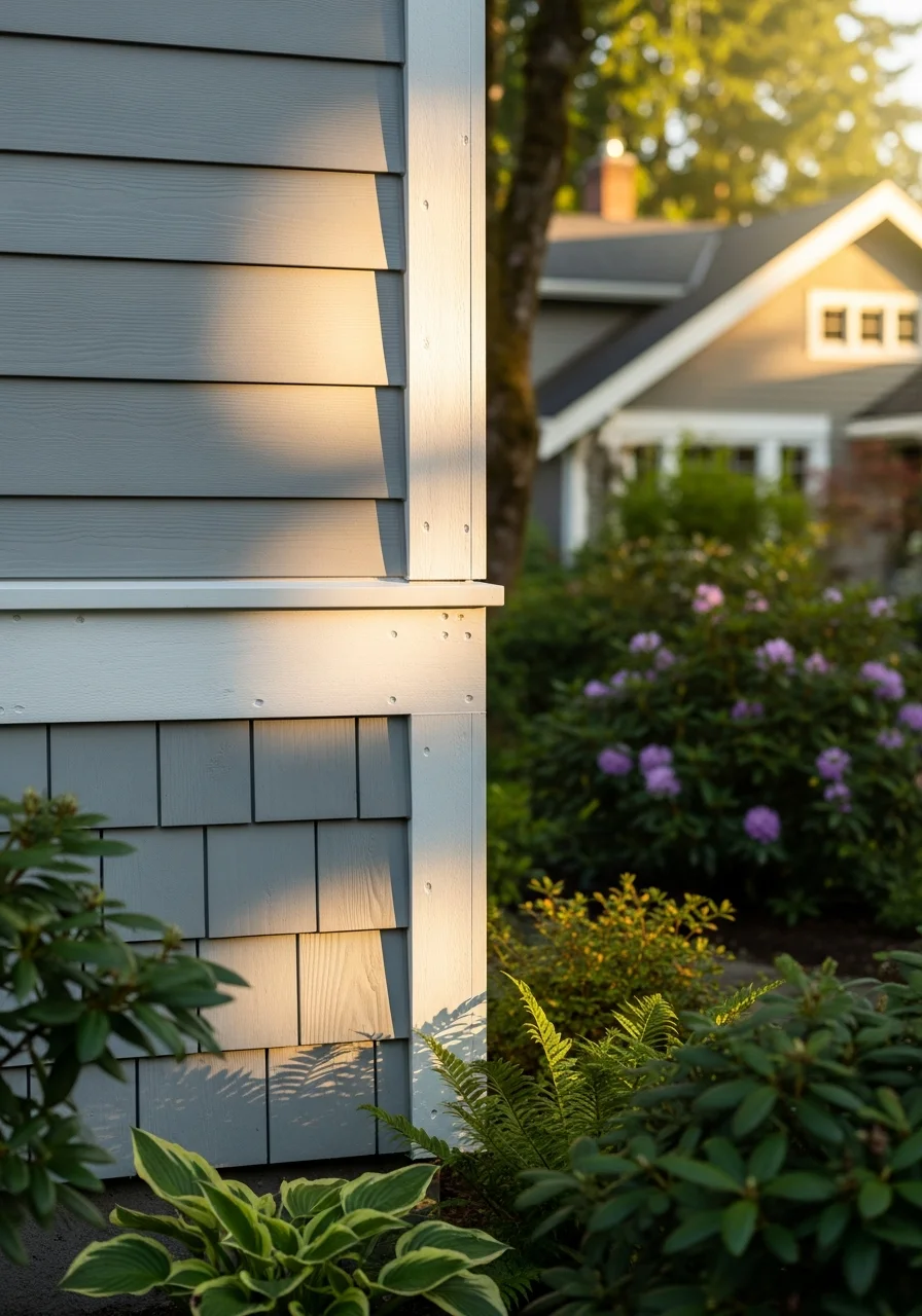 Professional workmanship detail on a Tigard home's exterior surface.